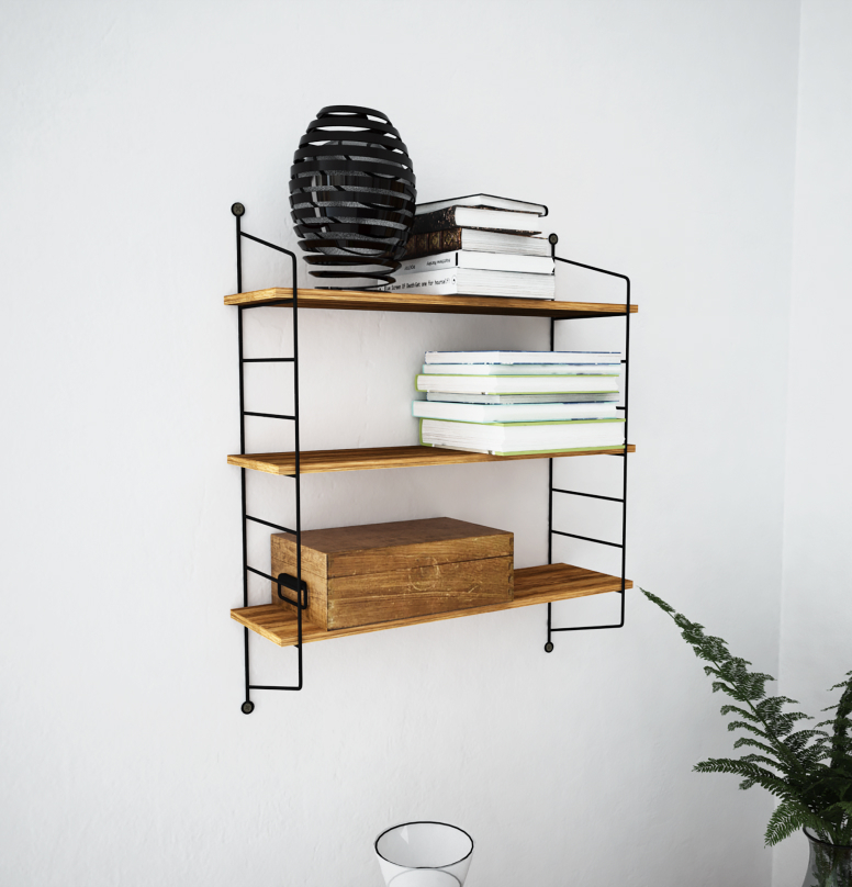 Loft shelf ladder 
