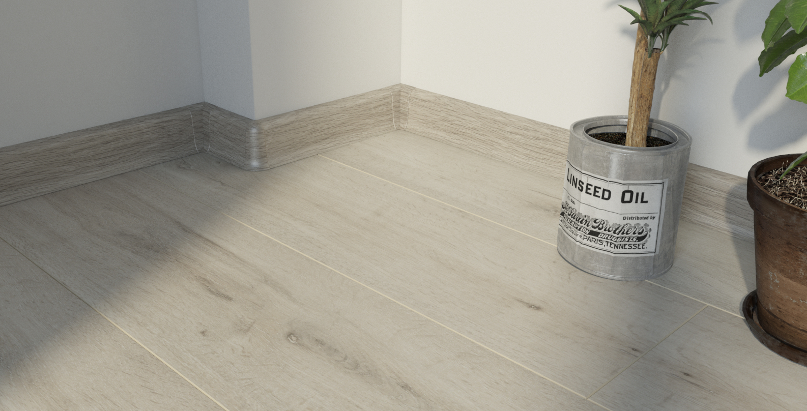 PVC ERGO 56 Dolomity skirting board